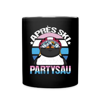 Après Ski Partysau Apres Ski - Tasse einfarbig - Schwarz - Vorne