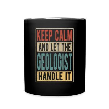 Cadeau rétro géologue - Mug uni - noir - Devant