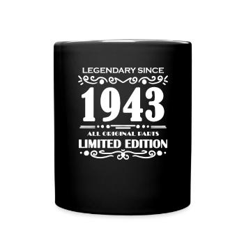 1943 - Année 1943 - Année 1943 - Mug uni - noir - Devant