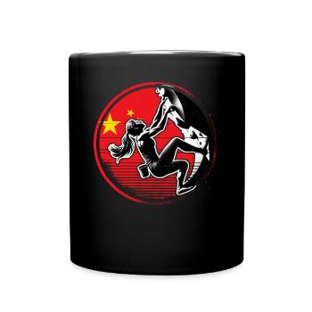 China Climber - Women's Boulderer Climbing - Full Colour Mug - black - Front
