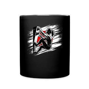 Japan Climber - Grimpeur de bloc femme - Mug uni - noir - Devant
