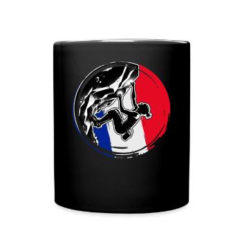 France Climber - Grimpeur de bloc femme - Mug uni - noir - Devant