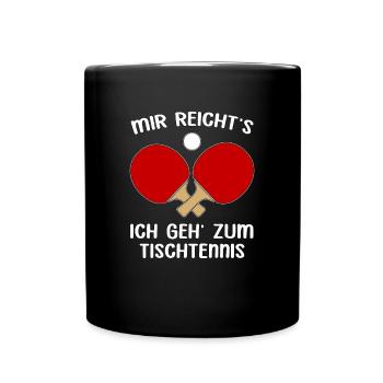 Tennis de table Joueur de tennis de table - Mug uni - noir - Devant