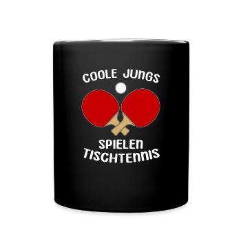 Tennis de table Joueur de tennis de table - Mug uni - noir - Devant