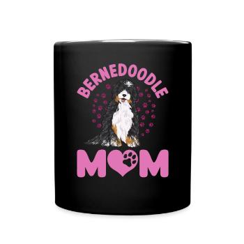 Bernedoodle Dog - Full Colour Mug - black - Front