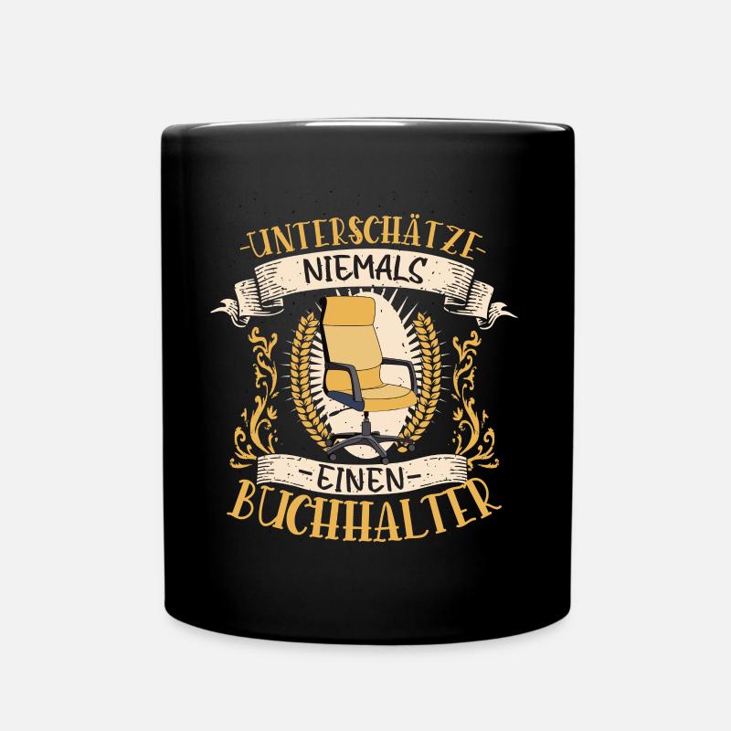 Buchhalter Geschenk Zahlen Lustig Beruf - Tasse einfarbig - Schwarz