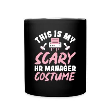 This is my scary HR Manager Costume - HR Manager - Full Colour Mug - black - Front