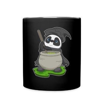 Panda Hexe Zaubertrank - Tasse einfarbig - Schwarz - Vorne