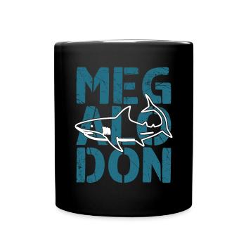 Biologie du requin mégalodon Amoureux des requins de mer - Mug uni - noir - Devant