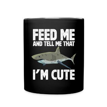 Biologie du requin mégalodon Amoureux des requins de mer - Mug uni - noir - Devant