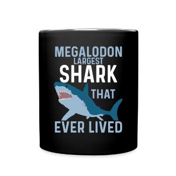 Biologie du requin mégalodon Amoureux des requins de mer - Mug uni - noir - Devant