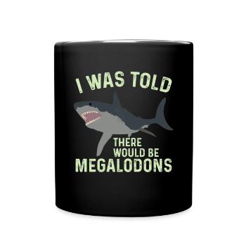 Biologie du requin mégalodon Amoureux des requins de mer - Mug uni - noir - Devant