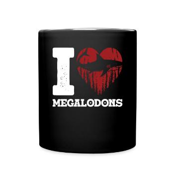 Biologie du requin mégalodon Amoureux des requins de mer - Mug uni - noir - Devant