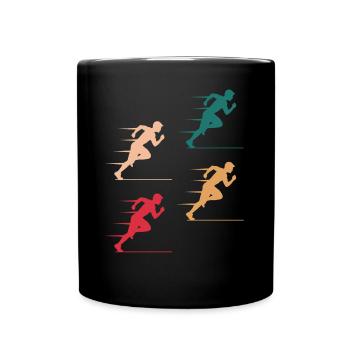 Colorful Sprinter Action Gift - Full Colour Mug - black - Front