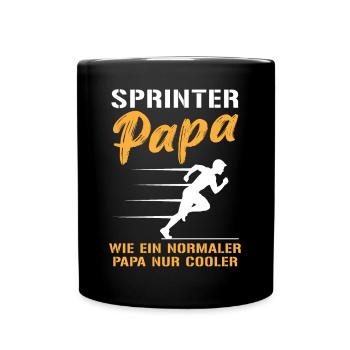 Cool Sprinter Papa Fast Lane - Mug uni - noir - Devant