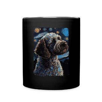 Lagotto Romagnolo Nuit étoilée - Mug uni - noir - Devant