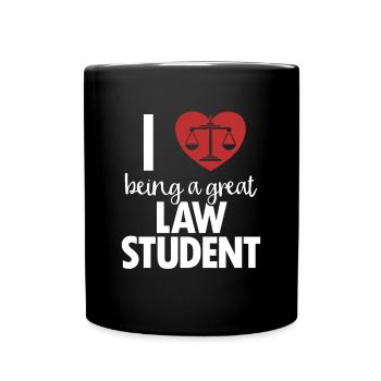 Ich liebe es, ein großartiger Jurastudent zu sein, der Rechtswissenschaften studiert - Tasse einfarbig - Schwarz - Vorne