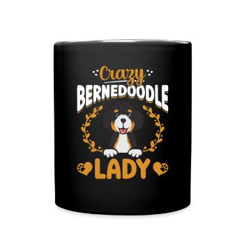 Bernedoodle Dog - Full Colour Mug - black - Front