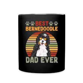 Bernedoodle Dog - Full Colour Mug - black - Front
