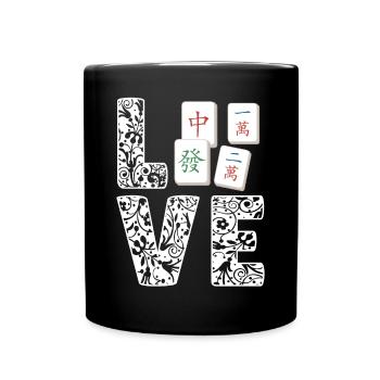 Cadeau pour les fans de Mahjong - Mug uni - noir - Devant