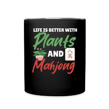 Cadeau pour les fans de Mahjong - Mug uni - noir - Devant