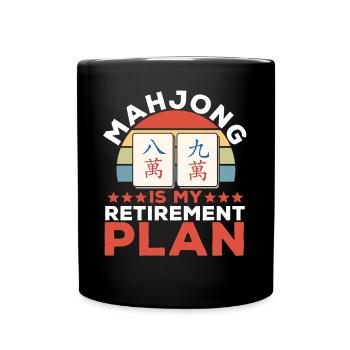 Cadeau pour les fans de Mahjong - Mug uni - noir - Devant