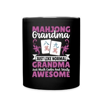Cadeau pour les fans de Mahjong - Mug uni - noir - Devant