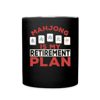 Cadeau pour les fans de Mahjong - Mug uni - noir - Devant
