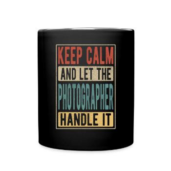 Photographer Retro Gift - Full Colour Mug - black - Front
