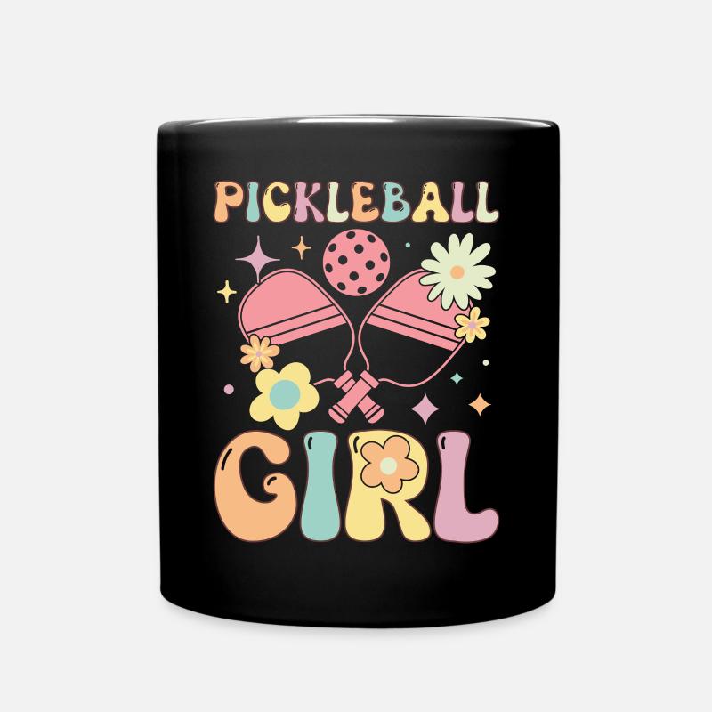 Joueur de pickle ball groovy - Mug uni - noir
