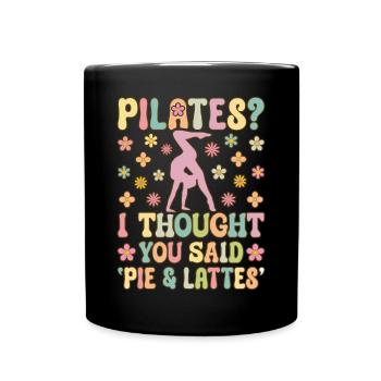 Fun Yoga Exercise - Full Colour Mug - black - Front