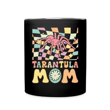Groovy Weibchen Tarantula Lover Spinne - Tasse einfarbig - Schwarz - Vorne