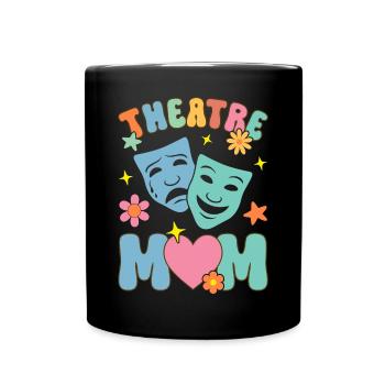 Groovy Artiste Théâtre Théâtre Pièce - Mug uni - noir - Devant
