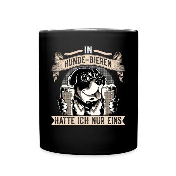 Dans les bières pour chiens, je n’aurais qu’un seul design - Mug uni - noir - Devant