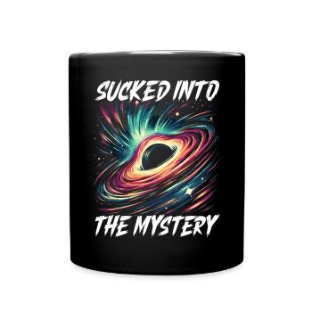 Astronom Astronom Schwarzes Loch Weltraumuniversum - Tasse einfarbig - Schwarz - Vorne
