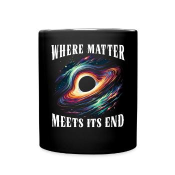 Black Hole Space Universe Astronomy Astronomer - Full Colour Mug - black - Front