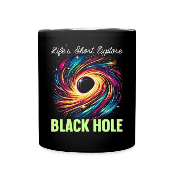 Black Hole Space Universe Astronomy Astronomer - Full Colour Mug - black - Front