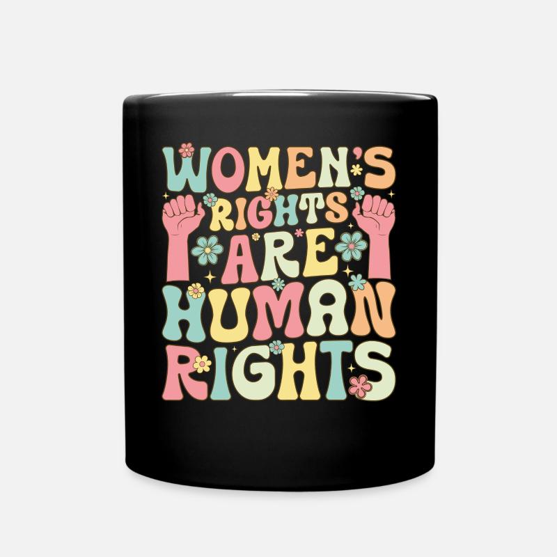 Groovy Feministischer Feminismus - Tasse einfarbig - Schwarz
