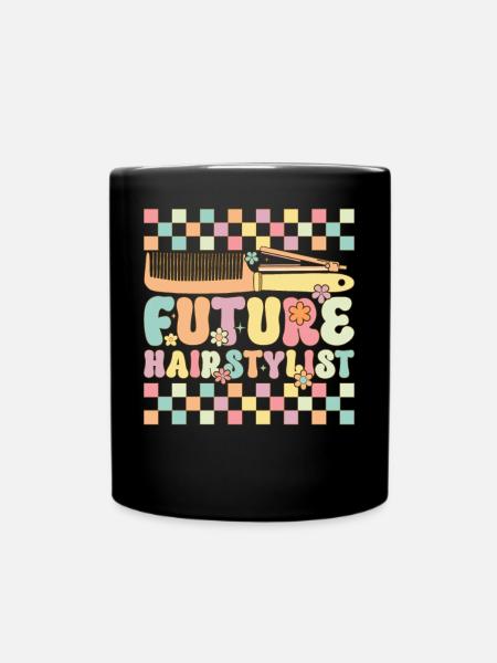 Groovy Friseur - Tasse einfarbig - Schwarz