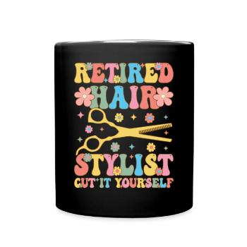 Groovy Hairdresser - Full Colour Mug - black - Front