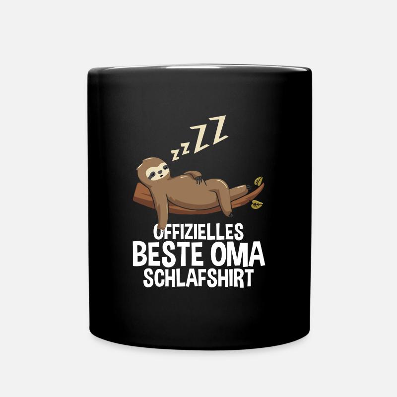 Offizielles Beste Oma Schlafshirt - Tasse einfarbig - Schwarz