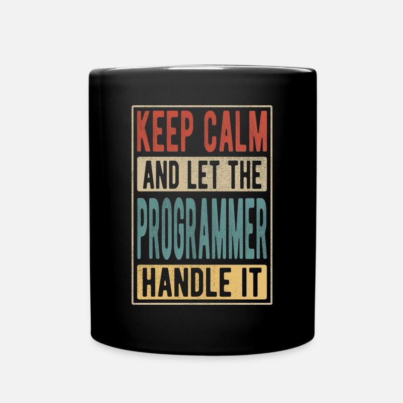 Programmierer Retro Geschenk - Tasse einfarbig - Schwarz