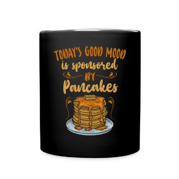 Pancake Lover Kids Today's Good - Tasse einfarbig - Schwarz - Vorne