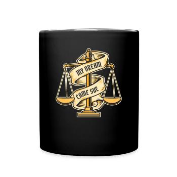 Mon rêve est devenu réalité Étudiants universitaires de la faculté de droit - Mug uni - noir - Devant