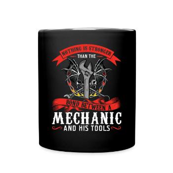 Stronger Binding Mechanic Tools Design - Full Colour Mug - black - Front