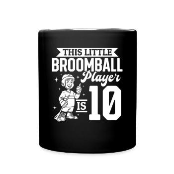 Ce petit joueur de ballon-balai a 10 ans - Bro - Mug uni - noir - Devant