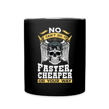 Conception mécanique Non, je ne peux pas le faire plus vite, moins cher - Mug uni - noir - Devant