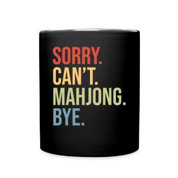 Cadeau pour les fans de Mahjong - Mug uni - noir - Devant