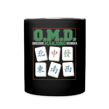 Cadeau pour les fans de Mahjong - Mug uni - noir - Devant