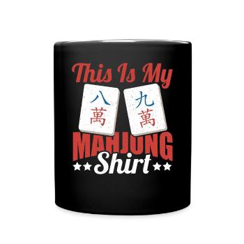 Cadeau pour les fans de Mahjong - Mug uni - noir - Devant